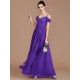 Charming Off-the-Shoulder Sleeveless Ruched Chiffon Bridesmaid Dresses