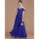 Charming Off-the-Shoulder Sleeveless Ruched Chiffon Bridesmaid Dresses