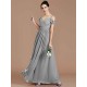 Charming Off-the-Shoulder Sleeveless Ruched Chiffon Bridesmaid Dresses