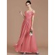 Charming Off-the-Shoulder Sleeveless Ruched Chiffon Bridesmaid Dresses