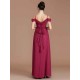 Charming Off-the-Shoulder Sleeveless Ruched Chiffon Bridesmaid Dresses