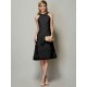 Modern Bateau Sleeveless Beading Short Chiffon Bridesmaid Dresses