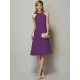 Modern Bateau Sleeveless Beading Short Chiffon Bridesmaid Dresses