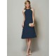 Modern Bateau Sleeveless Beading Short Chiffon Bridesmaid Dresses