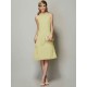 Modern Bateau Sleeveless Beading Short Chiffon Bridesmaid Dresses