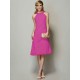 Modern Bateau Sleeveless Beading Short Chiffon Bridesmaid Dresses