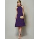Modern Bateau Sleeveless Beading Short Chiffon Bridesmaid Dresses