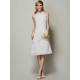 Modern Bateau Sleeveless Beading Short Chiffon Bridesmaid Dresses