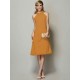Modern Bateau Sleeveless Beading Short Chiffon Bridesmaid Dresses