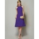 Modern Bateau Sleeveless Beading Short Chiffon Bridesmaid Dresses