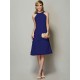 Modern Bateau Sleeveless Beading Short Chiffon Bridesmaid Dresses