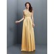 V-Neck Elegant Applique Sleeveless Long Chiffon Bridesmaid Dresses