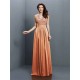 V-Neck Elegant Applique Sleeveless Long Chiffon Bridesmaid Dresses