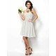 Gorgeous Sweetheart Pleats Sleeveless Short Chiffon Bridesmaid Dresses