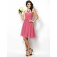 Gorgeous Sweetheart Pleats Sleeveless Short Chiffon Bridesmaid Dresses