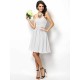 Gorgeous Sweetheart Pleats Sleeveless Short Chiffon Bridesmaid Dresses