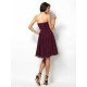 Gorgeous Sweetheart Pleats Sleeveless Short Chiffon Bridesmaid Dresses
