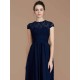 Charming Jewel Short Sleeves Lace Chiffon Bridesmaid Dresses