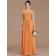 Charming Jewel Short Sleeves Lace Chiffon Bridesmaid Dresses