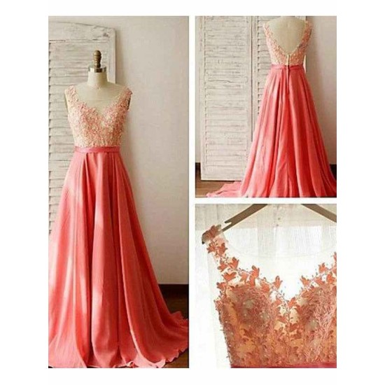 Charming Sleeveless Sweetheart Lace Chiffon Bridesmaid Dresses