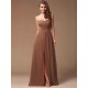 Gorgeous Sweetheart Sleeveless Long Ruffles Chiffon Bridesmaid Dresses
