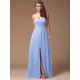 Gorgeous Sweetheart Sleeveless Long Ruffles Chiffon Bridesmaid Dresses