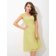 Charming Straps Lace Sleeveless Short Lace Bridesmaid Dresses