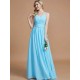 V-Neck Elegant Chiffon Sleeveless Bridesmaid Dresses