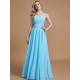 V-Neck Elegant Chiffon Sleeveless Bridesmaid Dresses