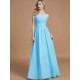 V-Neck Elegant Chiffon Sleeveless Bridesmaid Dresses