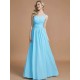 V-Neck Elegant Chiffon Sleeveless Bridesmaid Dresses