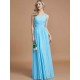 V-Neck Elegant Chiffon Sleeveless Bridesmaid Dresses