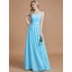 V-Neck Elegant Chiffon Sleeveless Bridesmaid Dresses