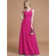 V-Neck Elegant Chiffon Sleeveless Bridesmaid Dresses