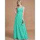 V-Neck Elegant Chiffon Sleeveless Bridesmaid Dresses