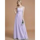 V-Neck Elegant Chiffon Sleeveless Bridesmaid Dresses