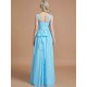 V-Neck Elegant Chiffon Sleeveless Bridesmaid Dresses
