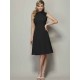Charming High Neck Sleeveless Pleats Short Chiffon Bridesmaid Dresses