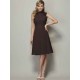 Charming High Neck Sleeveless Pleats Short Chiffon Bridesmaid Dresses