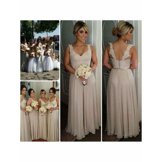 Gorgeous Sweetheart Sleeveless Chiffon Bridesmaid Dresses