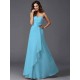 Gorgeous Sweetheart Hand-Made Flower Sleeveless Long Chiffon Bridesmaid Dresses