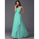 Gorgeous Sweetheart Hand-Made Flower Sleeveless Long Chiffon Bridesmaid Dresses