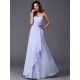 Gorgeous Sweetheart Hand-Made Flower Sleeveless Long Chiffon Bridesmaid Dresses