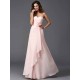 Gorgeous Sweetheart Hand-Made Flower Sleeveless Long Chiffon Bridesmaid Dresses