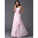 Gorgeous Sweetheart Hand-Made Flower Sleeveless Long Chiffon Bridesmaid Dresses