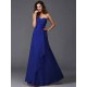 Gorgeous Sweetheart Hand-Made Flower Sleeveless Long Chiffon Bridesmaid Dresses