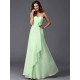Gorgeous Sweetheart Hand-Made Flower Sleeveless Long Chiffon Bridesmaid Dresses
