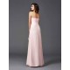 Gorgeous Sweetheart Hand-Made Flower Sleeveless Long Chiffon Bridesmaid Dresses