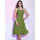 Charming Straps Sleeveless Pleats Applique Short Chiffon Bridesmaid Dresses