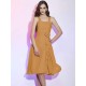 Charming Straps Sleeveless Pleats Applique Short Chiffon Bridesmaid Dresses
